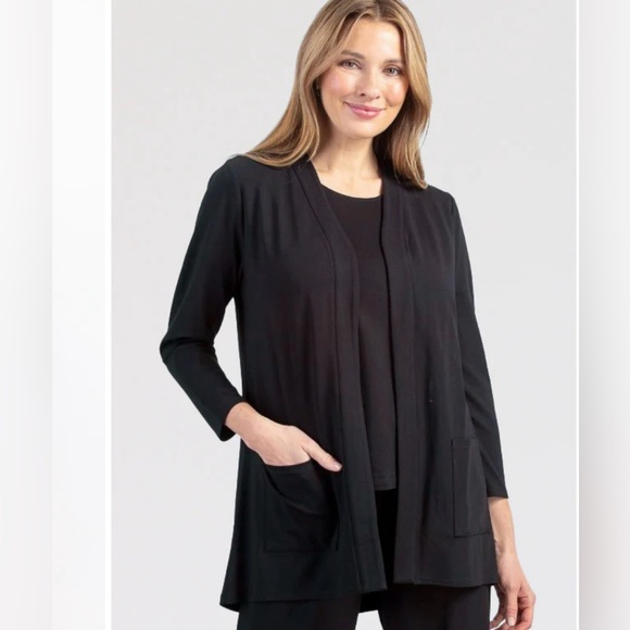 Habitat Collarless Open Rayon Cardigan - Picture 1 of 13